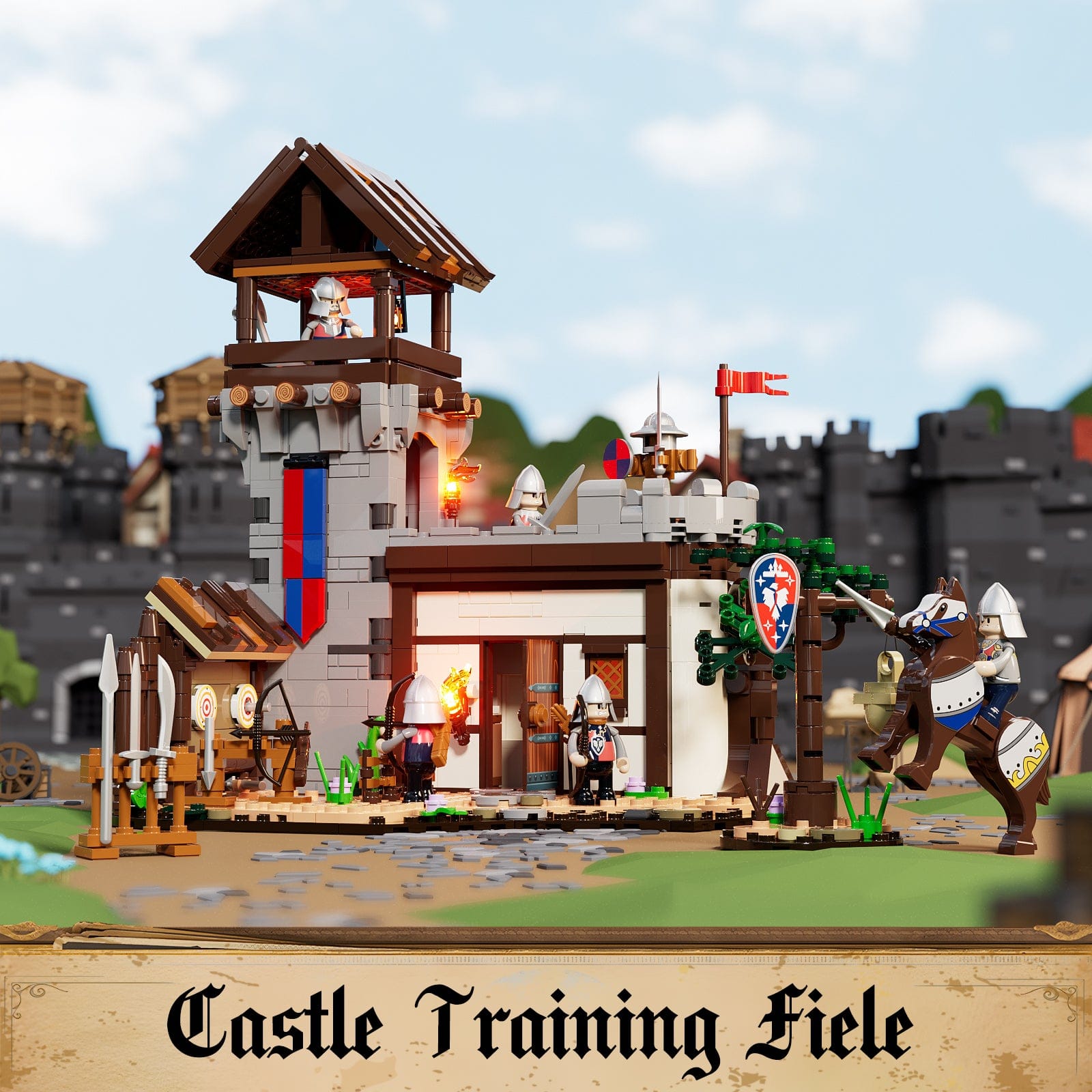 LUMIBRICKS - FUNWHOLE Medieval Training Ground F9048 X004D6ALEX