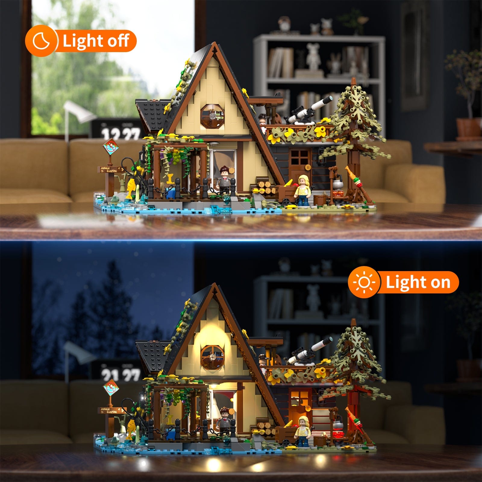 LUMIBRICKS - FUNWHOLE A-Frame Cabin F9013 X003Q80B7V