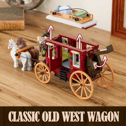 LUMIBRICKS - FUNWHOLE Western Stagecoach F9052 X0024GKEOD