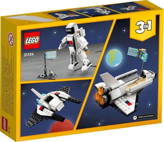 Toys & Games > Toys > Construction Toys > Interlocking Blocks > LEGO > LEGO Creator Lego Creator 3 in 1 31134 Space Shuttle Playset for Ages 6 and Up 673419373609