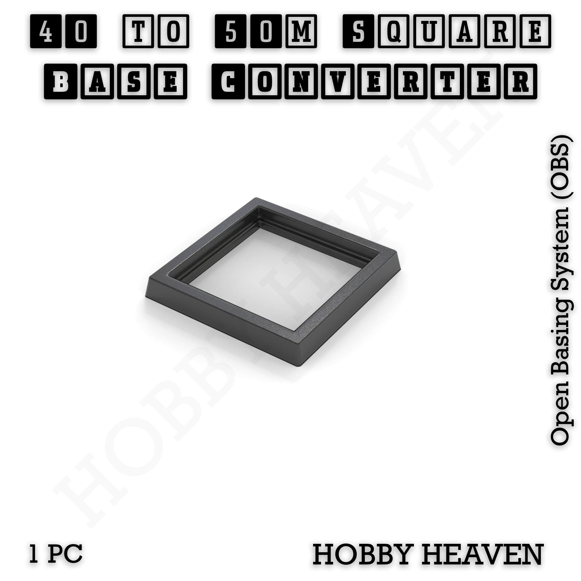 Base Square to Square Bases Size Converters 3d Print Full Range