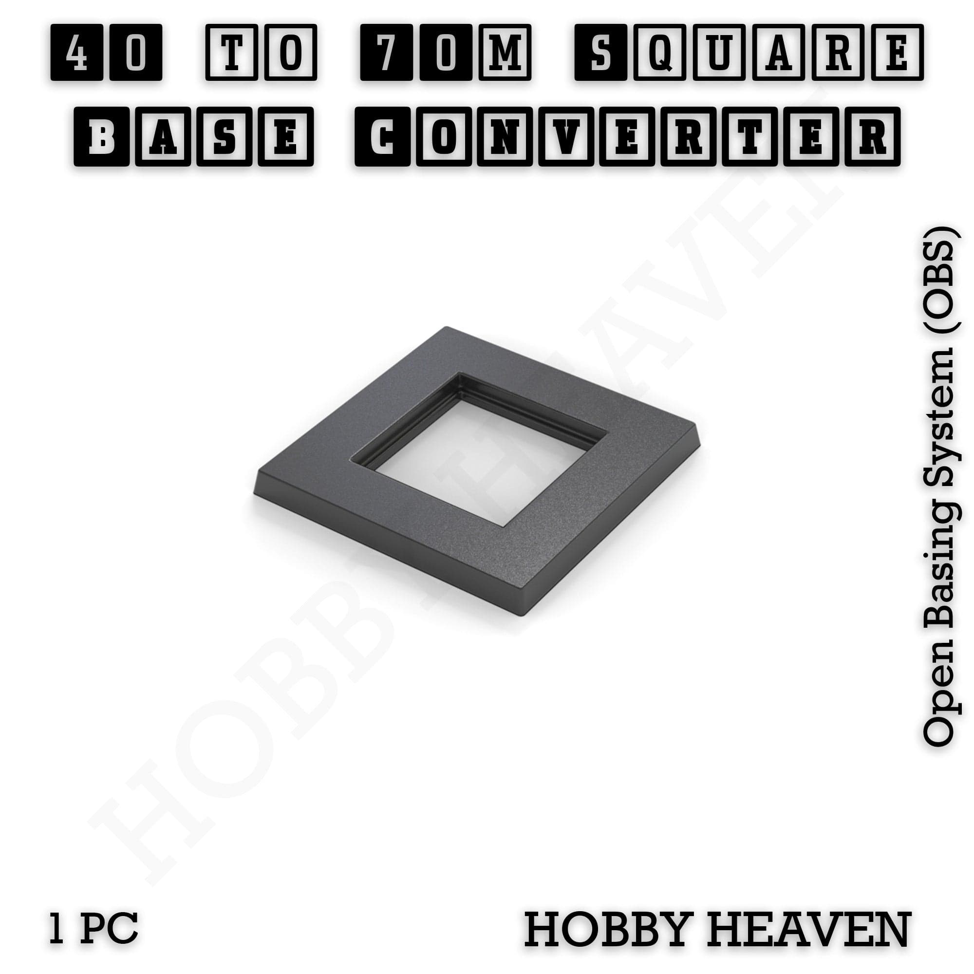 Base Square to Square Bases Size Converters 3d Print Full Range