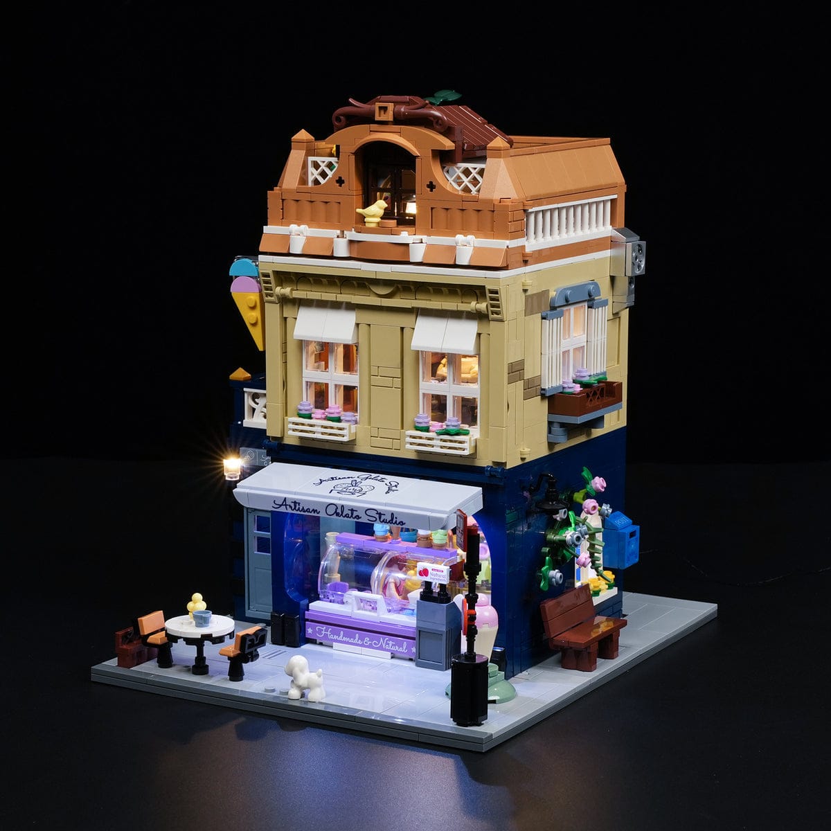 LUMIBRICKS - FUNWHOLE City Modular Gelato Store F9078 X004LHSUM9