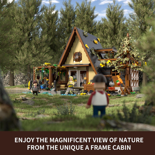 LUMIBRICKS - FUNWHOLE A-Frame Cabin F9013 X003Q80B7V