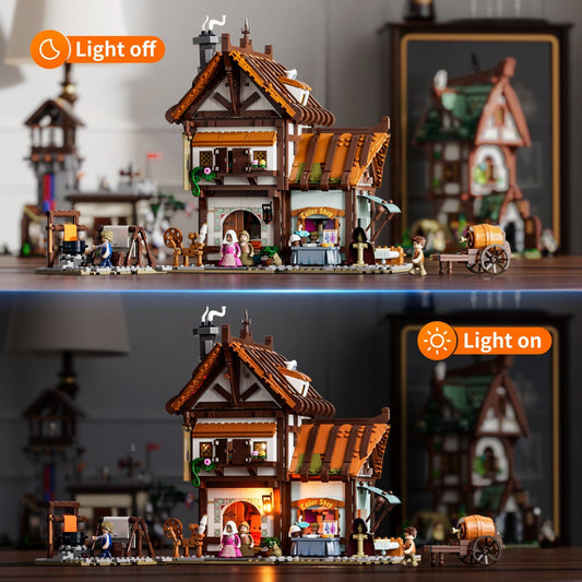 LUMIBRICKS - FUNWHOLE Medieval Tailor Shop F9038 X004FVLDYD