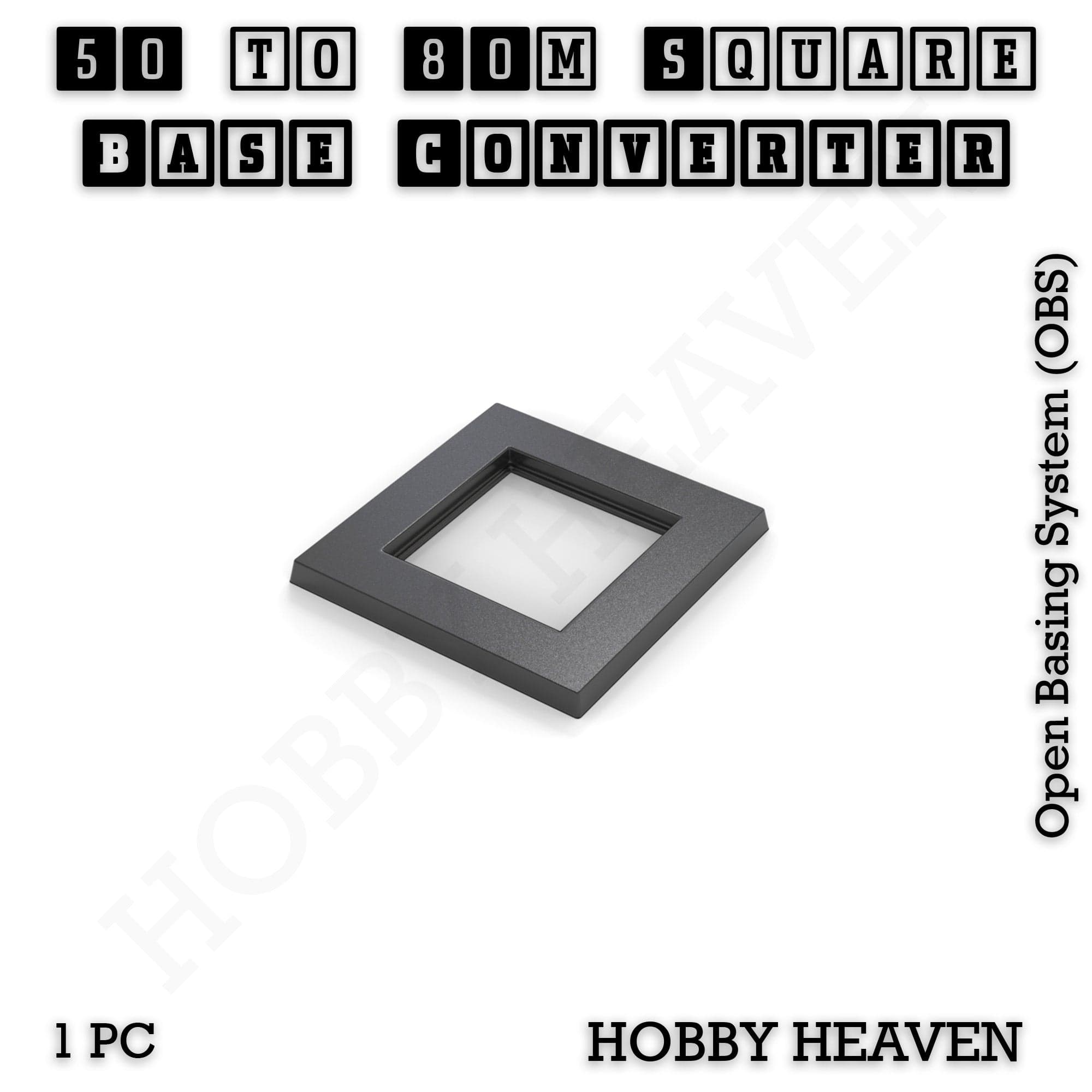 Base Square to Square Bases Size Converters 3d Print Full Range