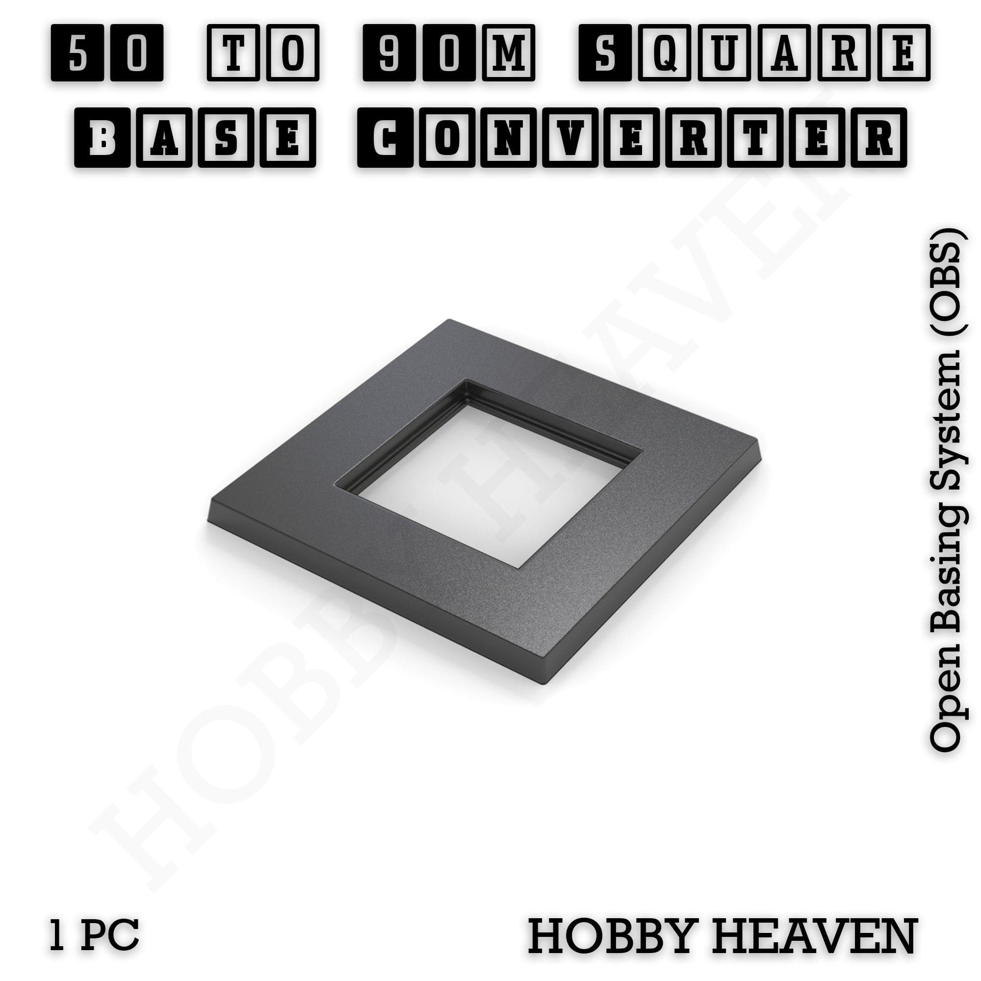 Base Square to Square Bases Size Converters 3d Print Full Range