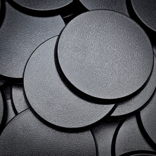 Base 50mm Round Plain Plastic Base