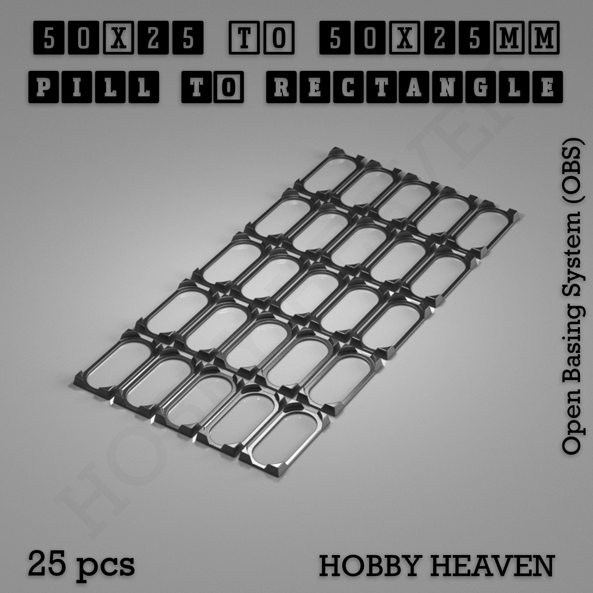 Base Converter Wargaming Oval to Rectangle Base Converters – Tabletop Games | 3D Printed Tabletop Accessories