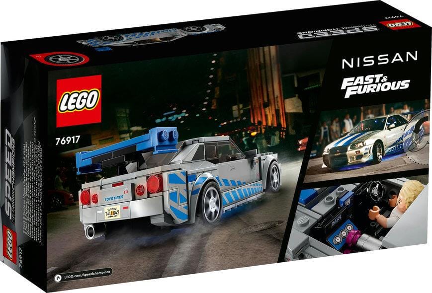 Toys & Games > Toys > Construction Toys > Interlocking Blocks > LEGO > LEGO Speed Champions Lego Speed Champions 76917 2 Fast 2 Furious Nissan Skyline GT-R (R34) 5702017424217