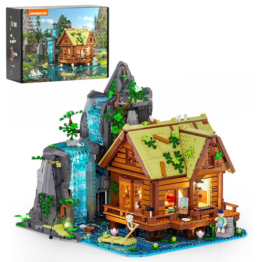 LUMIBRICKS - FUNWHOLE Waterfall Cabin L9083 X004PAHD4D