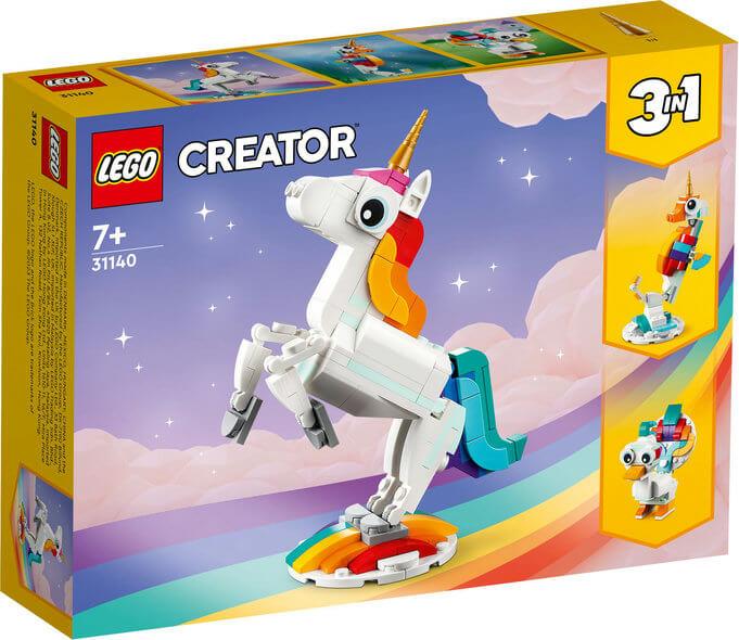 Toys & Games > Toys > Construction Toys > Interlocking Blocks > LEGO > LEGO Creator Lego Creator 3 in 1 31140 Magical Unicorn Playset for Ages 7 and Up 673419374866