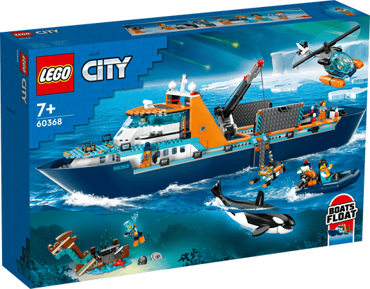 Toys & Games > Toys > Construction Toys > Interlocking Blocks > LEGO > LEGO City Lego City 60368 Artic Explorer Ship Floatable Toy Boat for Ages 7 & Up 5702017416281