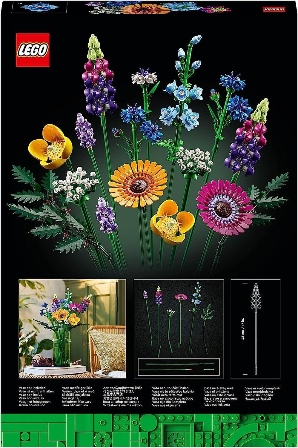 Toys & Games > Toys > Construction Toys > Interlocking Blocks > LEGO > LEGO Icons Lego Botanicals 10313 Wildflower Bouquet Set for Adults Ages 18 and Up 5702017416663