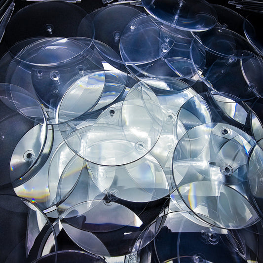Base 60mm Round Flying Bases – Clear Plastic Stands for Sci-Fi & Fantasy Wargaming Miniatures