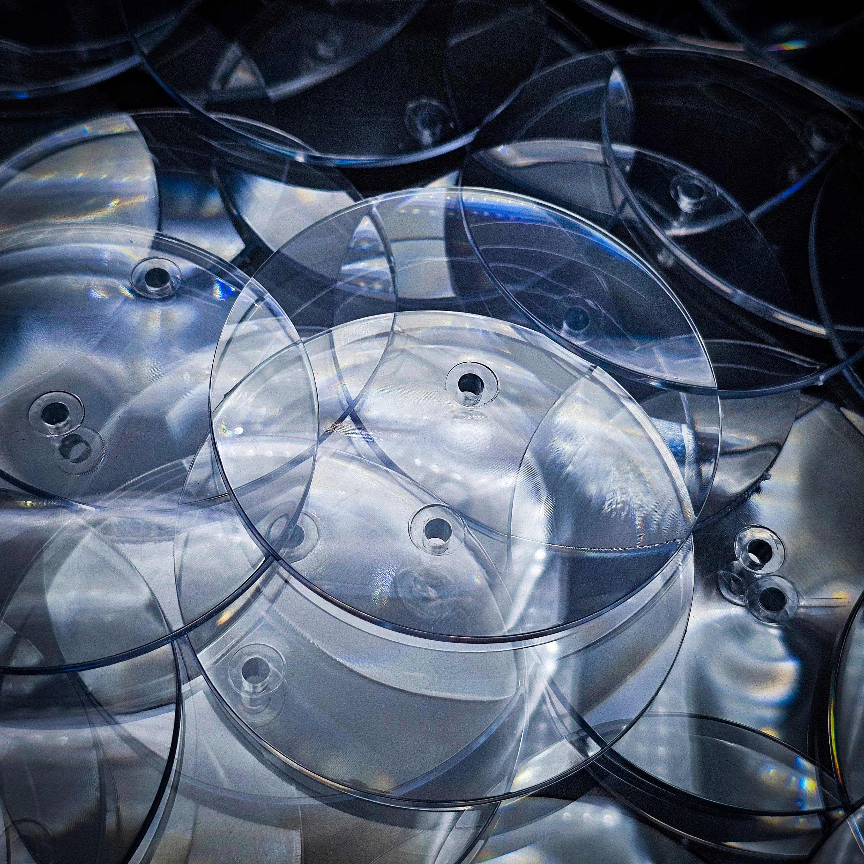 Base 60mm Round Flying Bases – Clear Plastic Stands for Sci-Fi & Fantasy Wargaming Miniatures