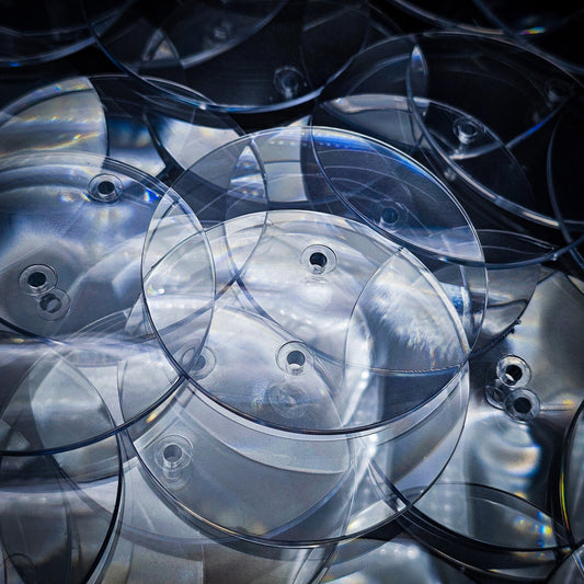 Base 60mm Round Flying Bases – Clear Plastic Stands for Sci-Fi & Fantasy Wargaming Miniatures