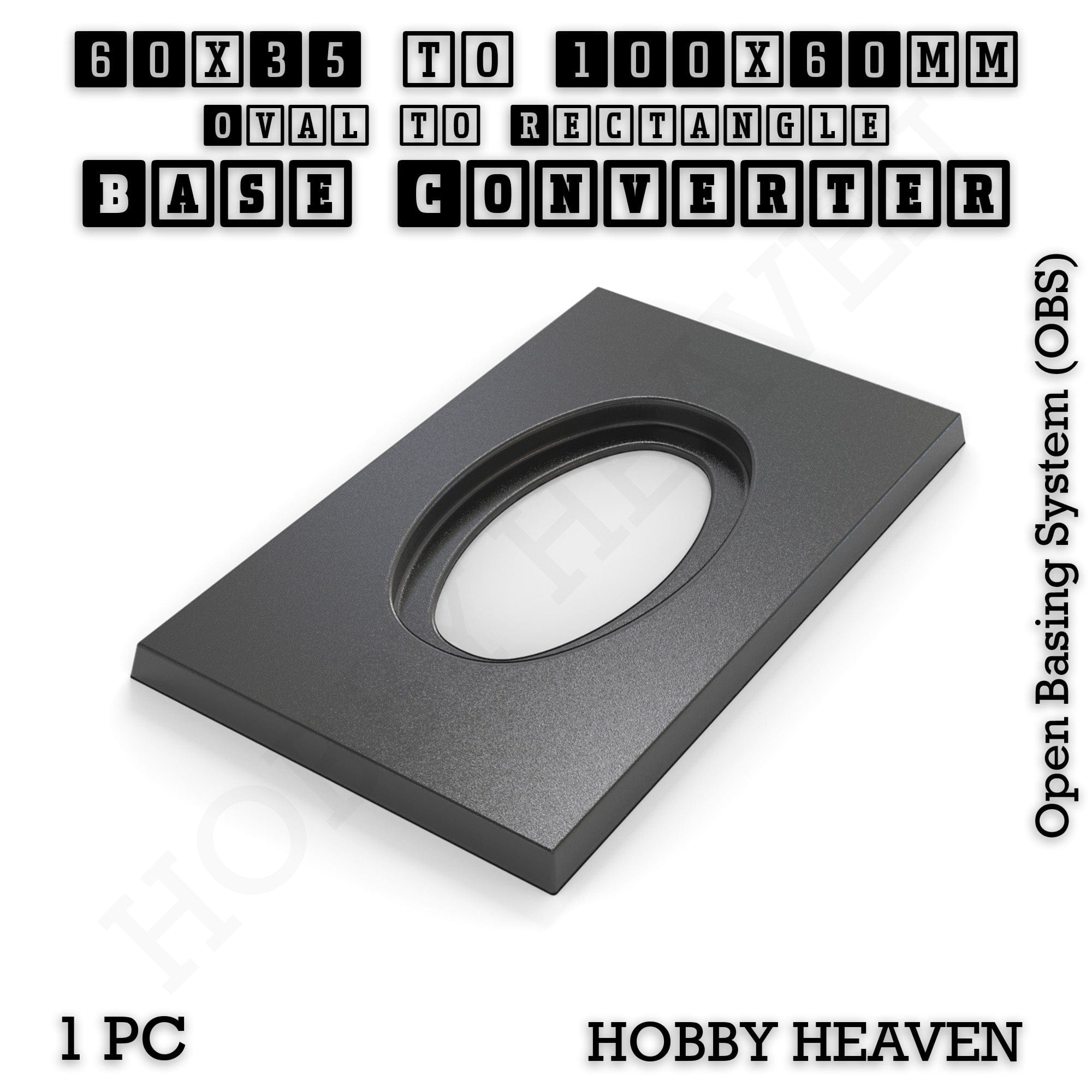 Base Converter Wargaming Oval to Rectangle Base Converters – Tabletop Games | 3D Printed Tabletop Accessories