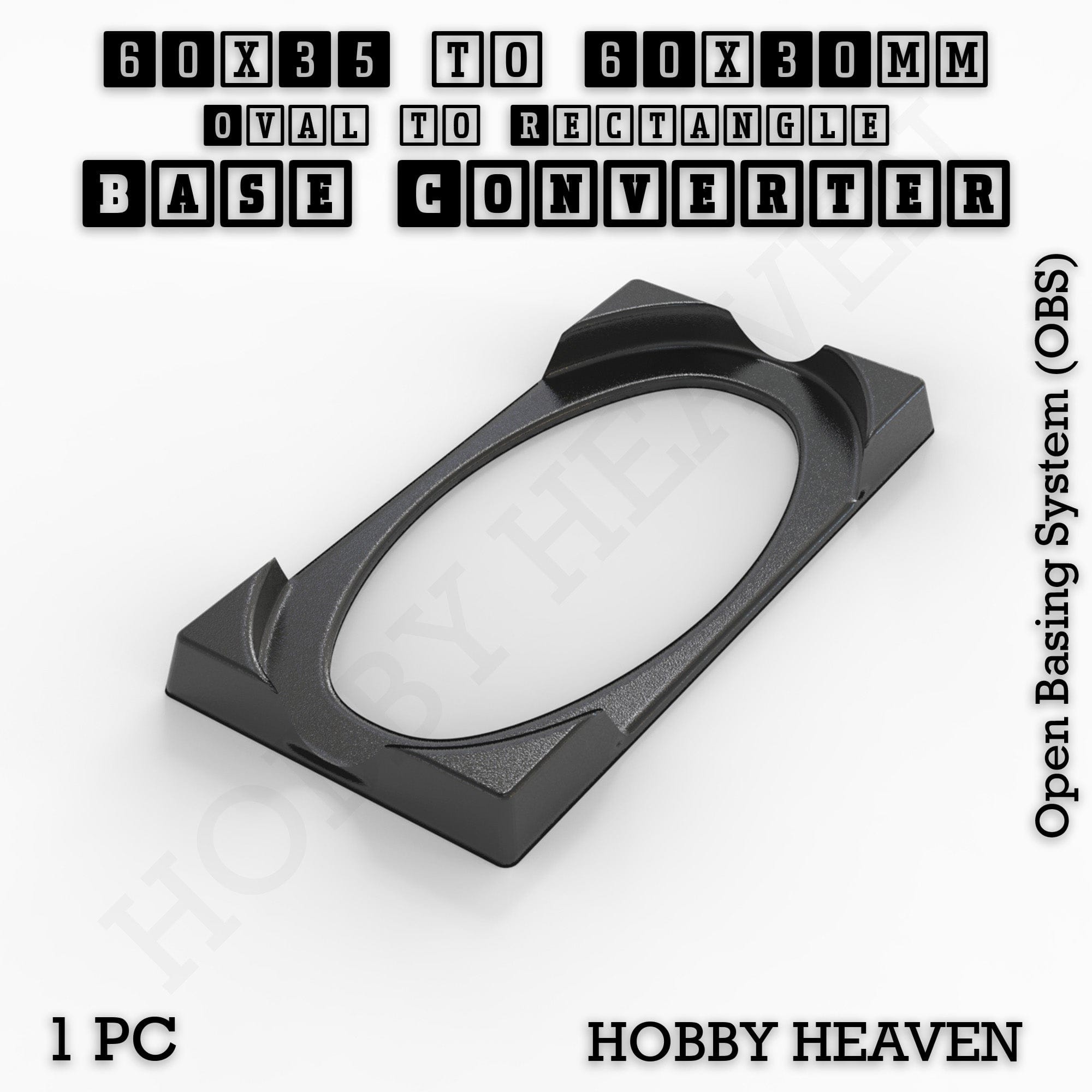 Base Converter Wargaming Oval to Rectangle Base Converters – Tabletop Games | 3D Printed Tabletop Accessories