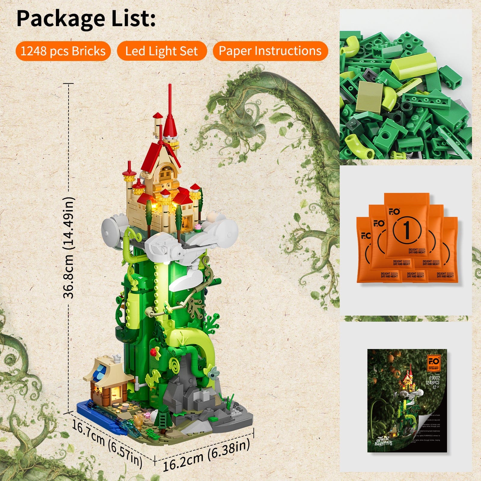 LUMIBRICKS - FUNWHOLE Jack And The Beanstalk F9002 X001RFYXL7