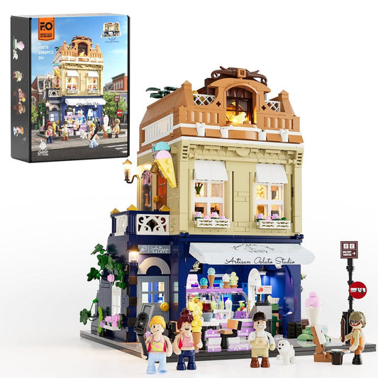 LUMIBRICKS - FUNWHOLE City Modular Gelato Store F9078 X004LHSUM9