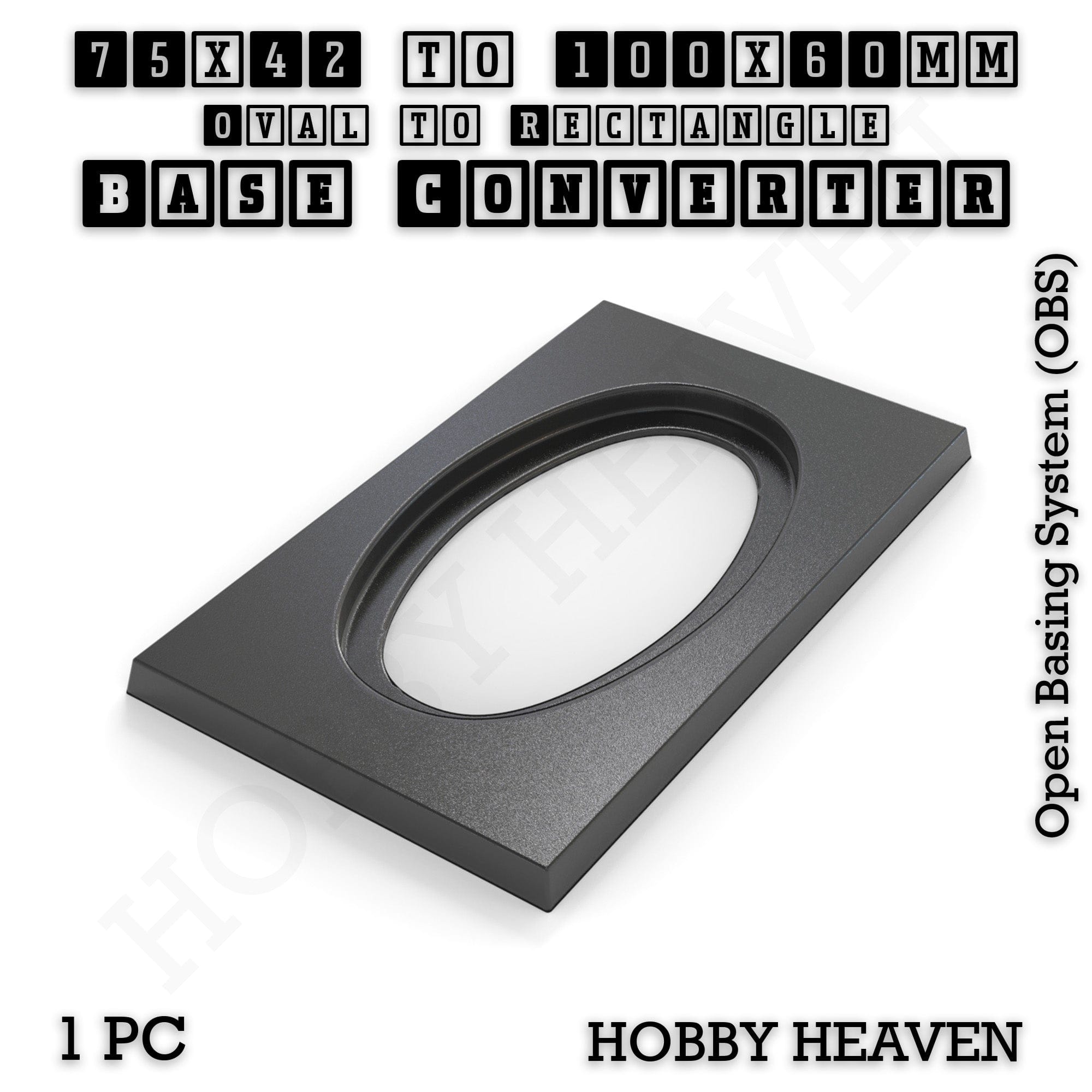 Base Converter Wargaming Oval to Rectangle Base Converters – Tabletop Games | 3D Printed Tabletop Accessories