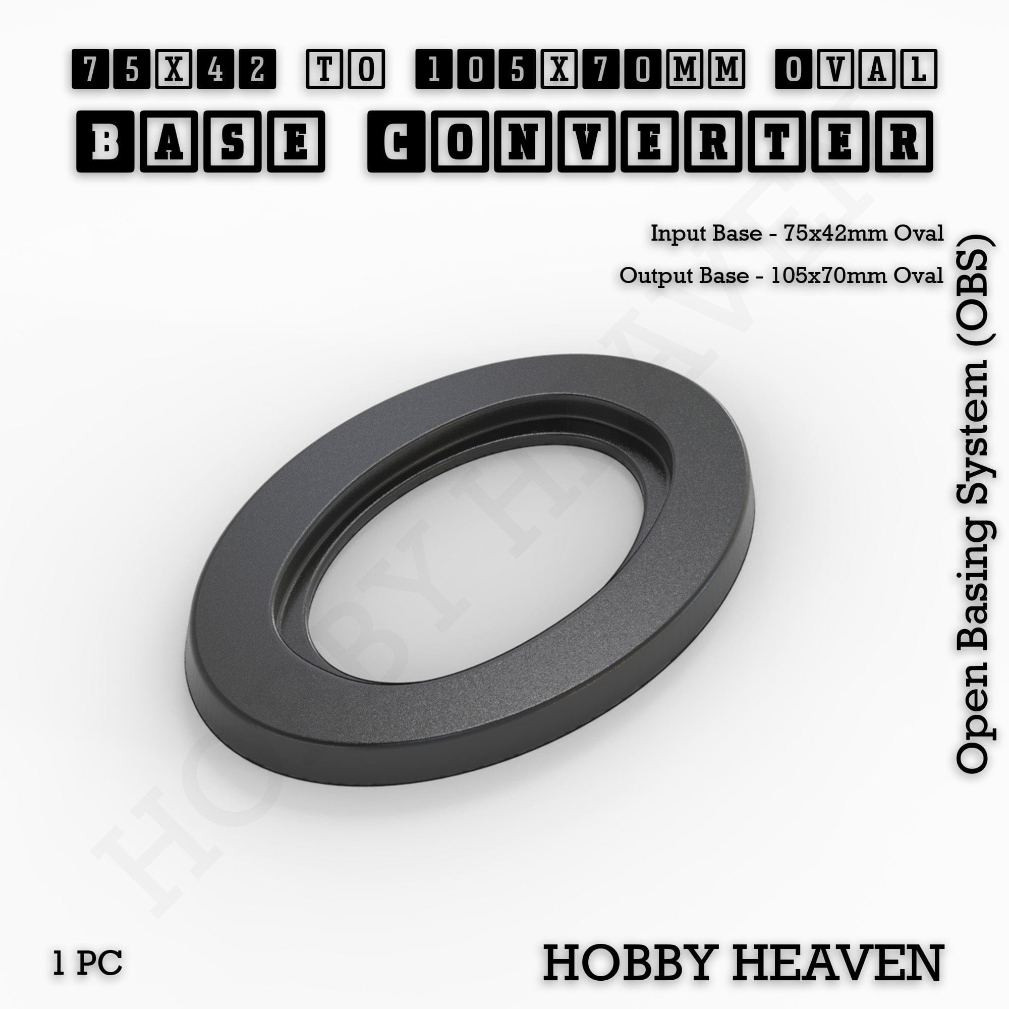 Base Oval To Oval Bases Size Converters 3d Print Full Range