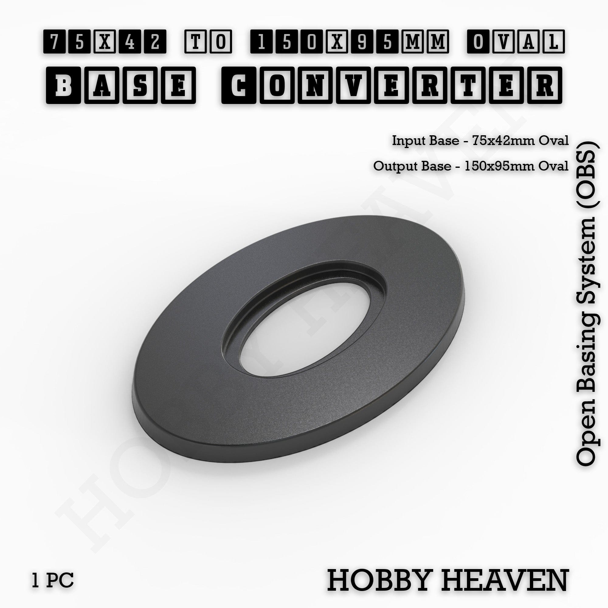 Base Oval To Oval Bases Size Converters 3d Print Full Range