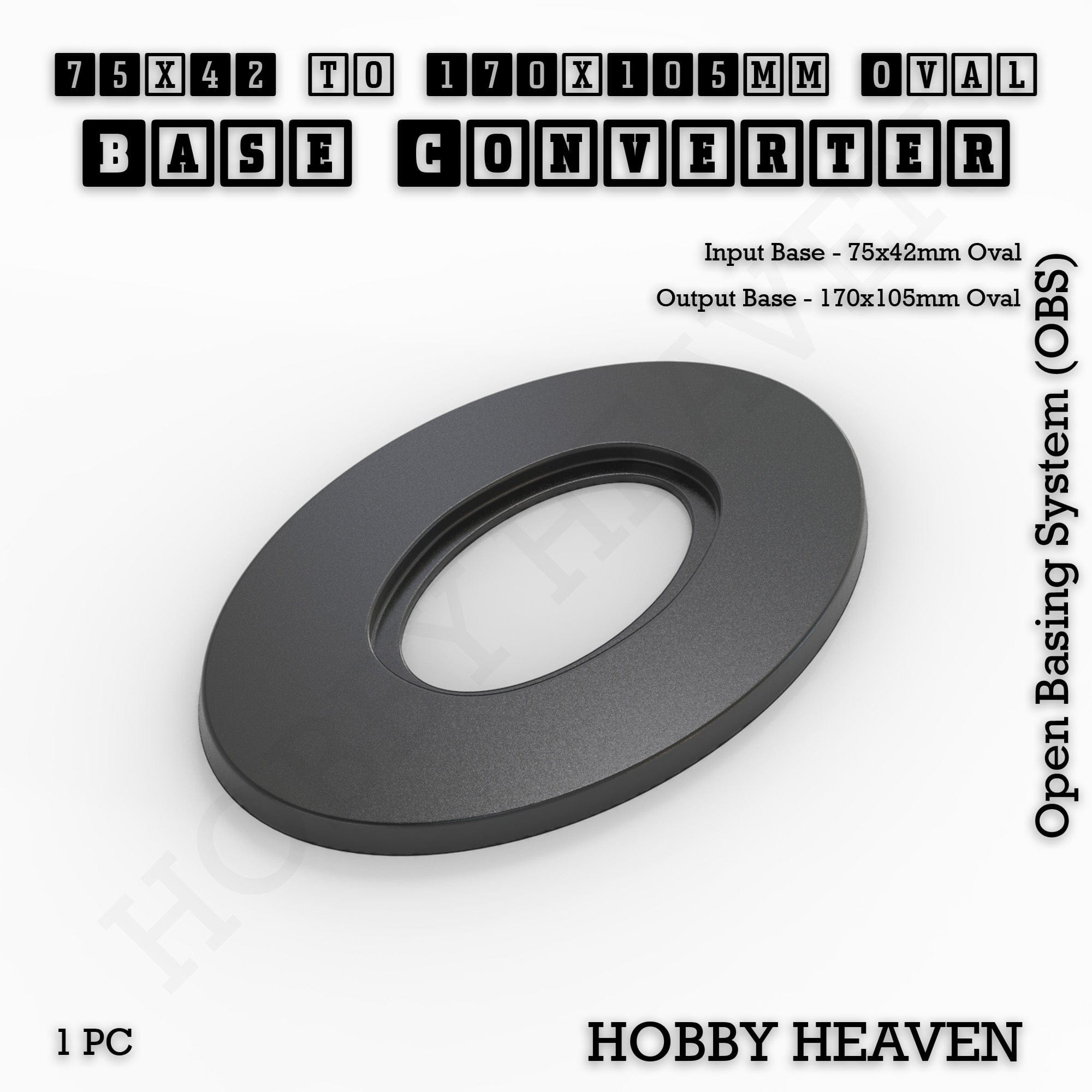 Base Oval To Oval Bases Size Converters 3d Print Full Range