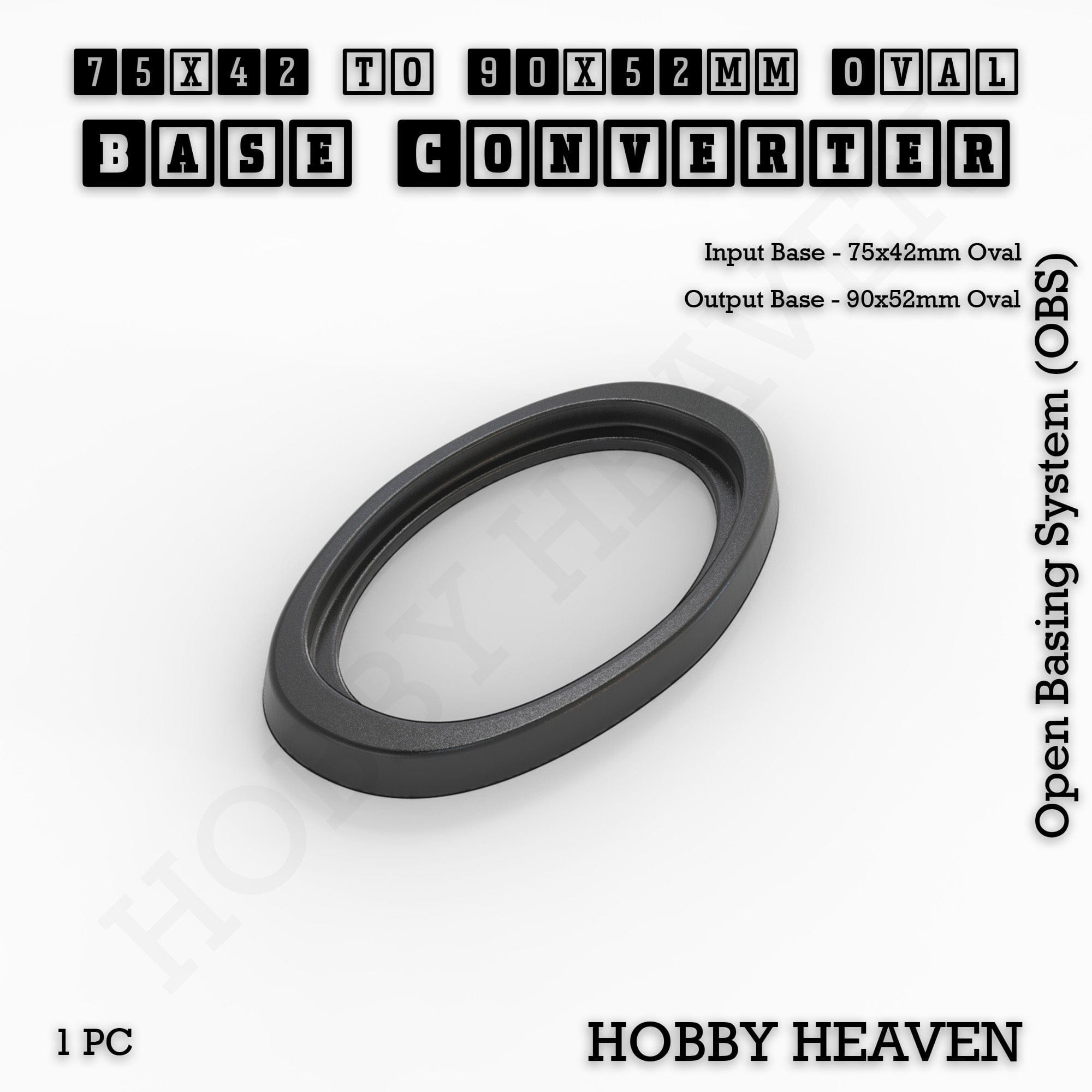 Base Oval To Oval Bases Size Converters 3d Print Full Range