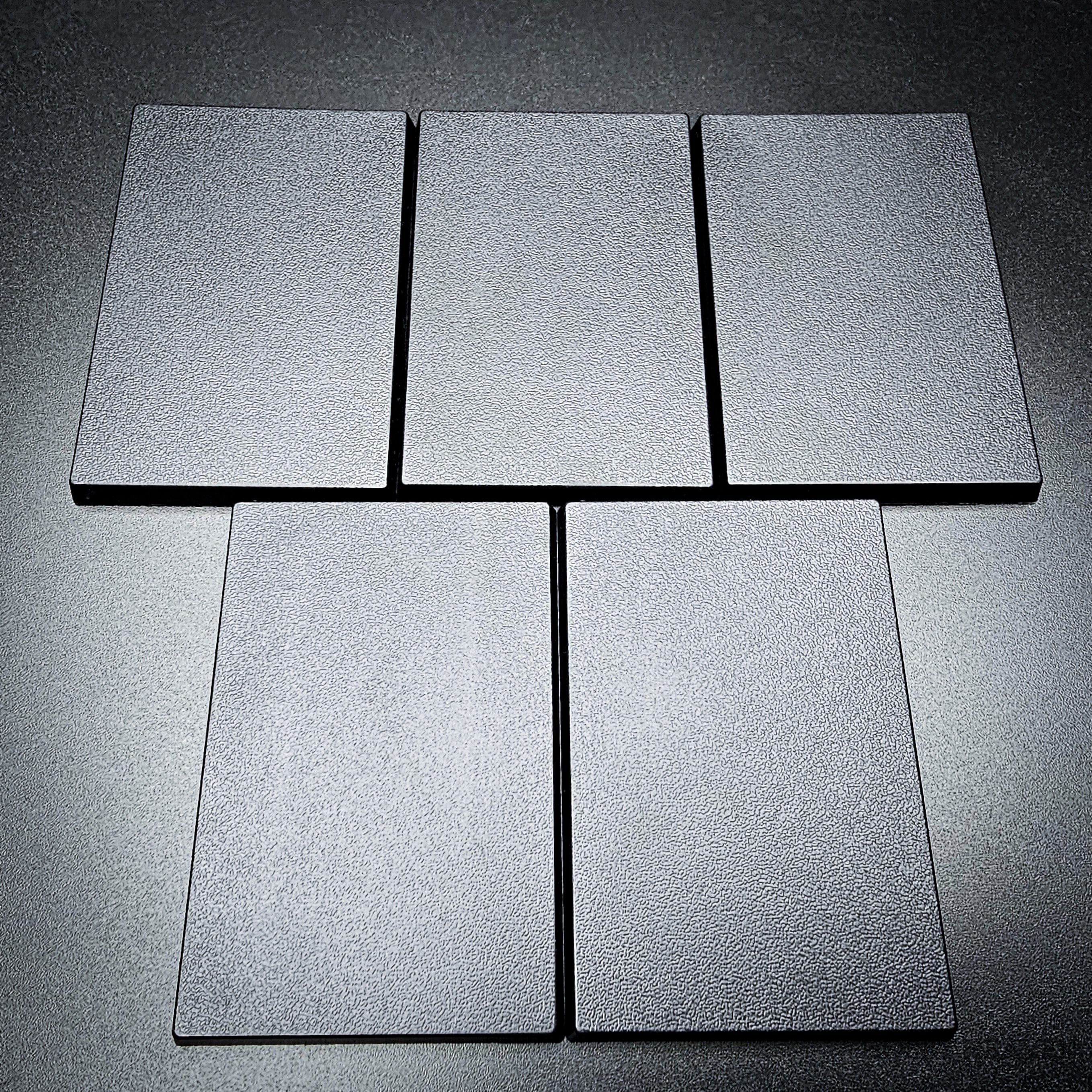 Base 5 50x75mm | 75x50mm Rectangular Plain Plastic Bases | Versatile Miniature Stands 5065013213477