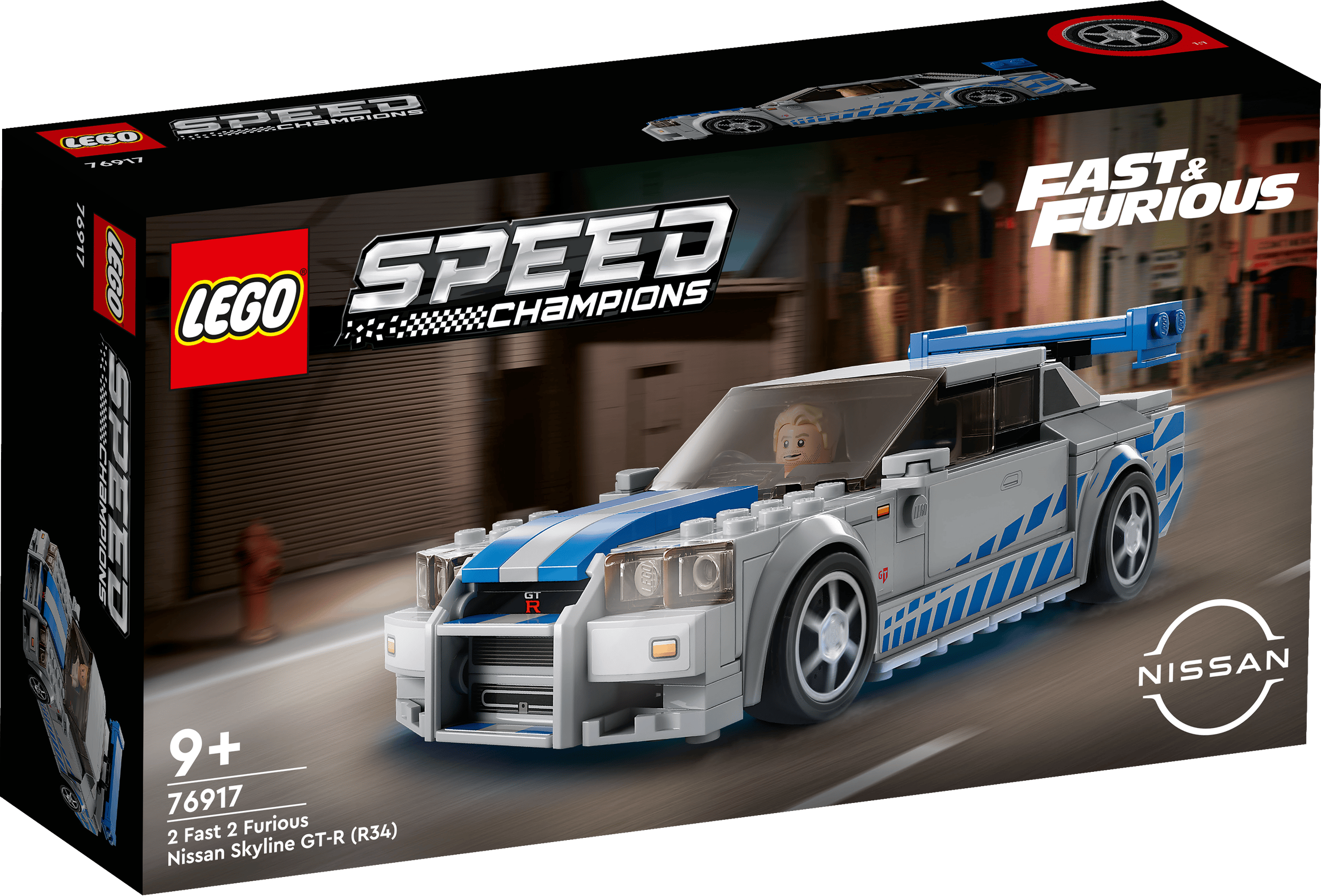 Toys & Games > Toys > Construction Toys > Interlocking Blocks > LEGO > LEGO Speed Champions Lego Speed Champions 76917 2 Fast 2 Furious Nissan Skyline GT-R (R34) 5702017424217