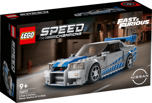 Toys & Games > Toys > Construction Toys > Interlocking Blocks > LEGO > LEGO Speed Champions Lego Speed Champions 76917 2 Fast 2 Furious Nissan Skyline GT-R (R34) 5702017424217