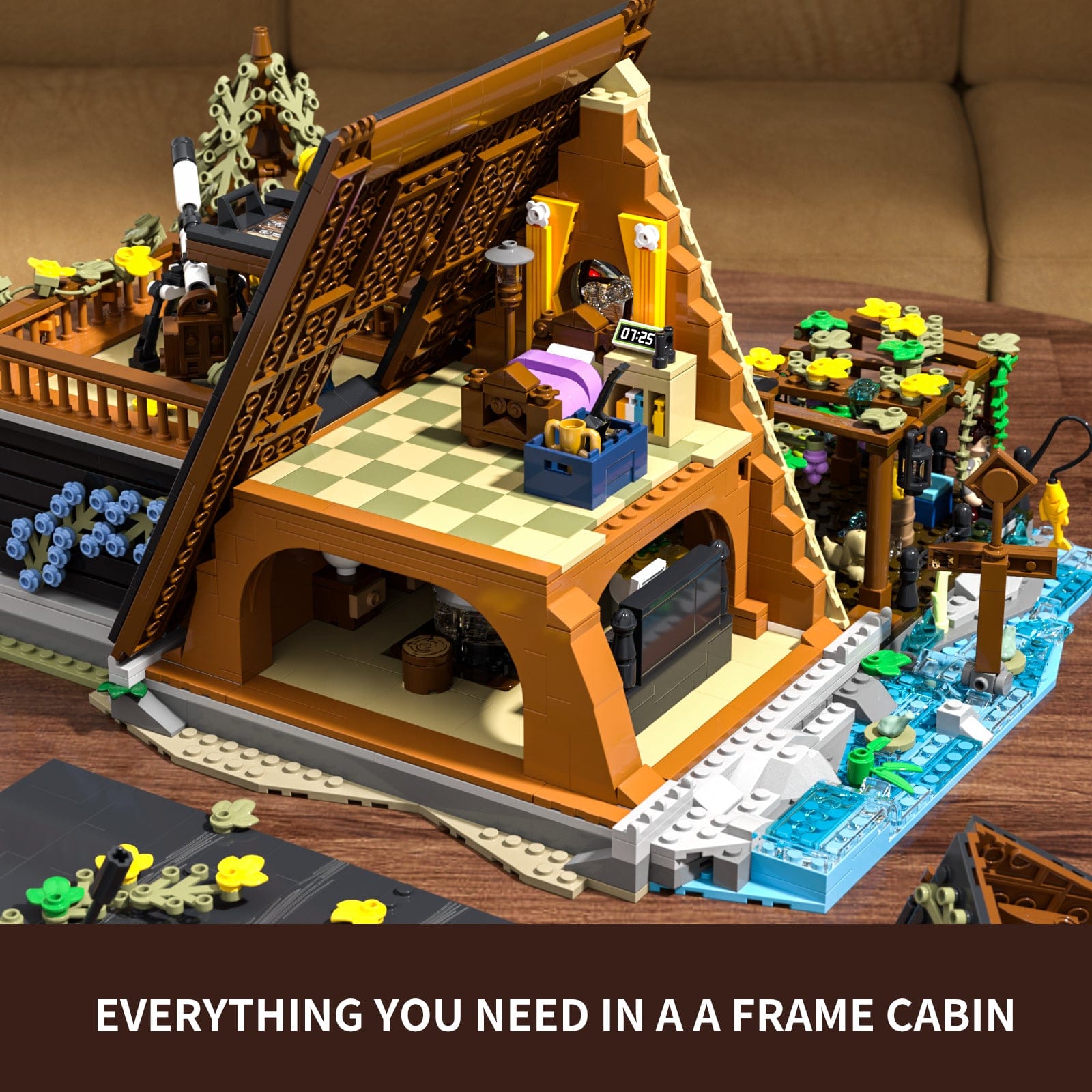 LUMIBRICKS - FUNWHOLE A-Frame Cabin F9013 X003Q80B7V