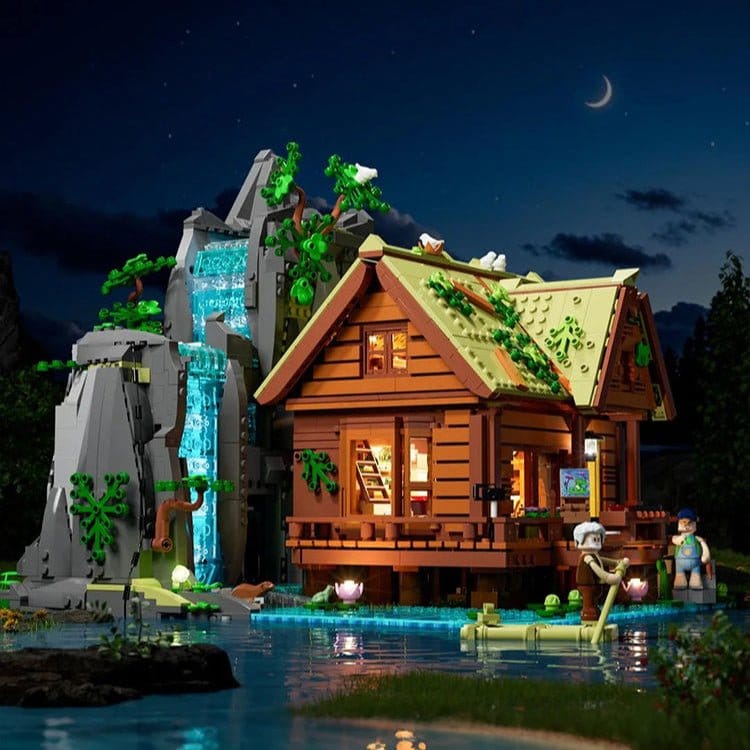 LUMIBRICKS - FUNWHOLE Waterfall Cabin L9083 X004PAHD4D
