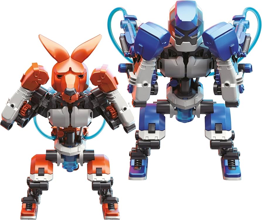 Toy Boxing Bots - CONSTRUCT & CREATE Hydraulic Boxing Bots DIY STEM Build Your Own Project Kit Set