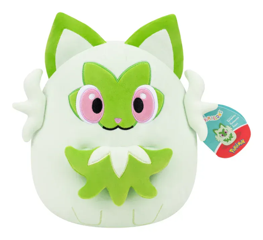 Barely Sensible Collectables Plush Squishmallows - 10 Inch - Pokémon - Sprigatito