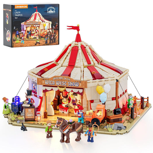 LUMIBRICKS - FUNWHOLE Western Travelling Circus L9079 X004O1AMNH