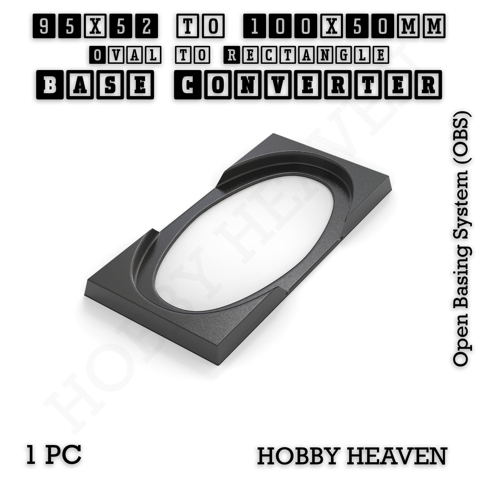 Base Converter Wargaming Oval to Rectangle Base Converters – Tabletop Games | 3D Printed Tabletop Accessories