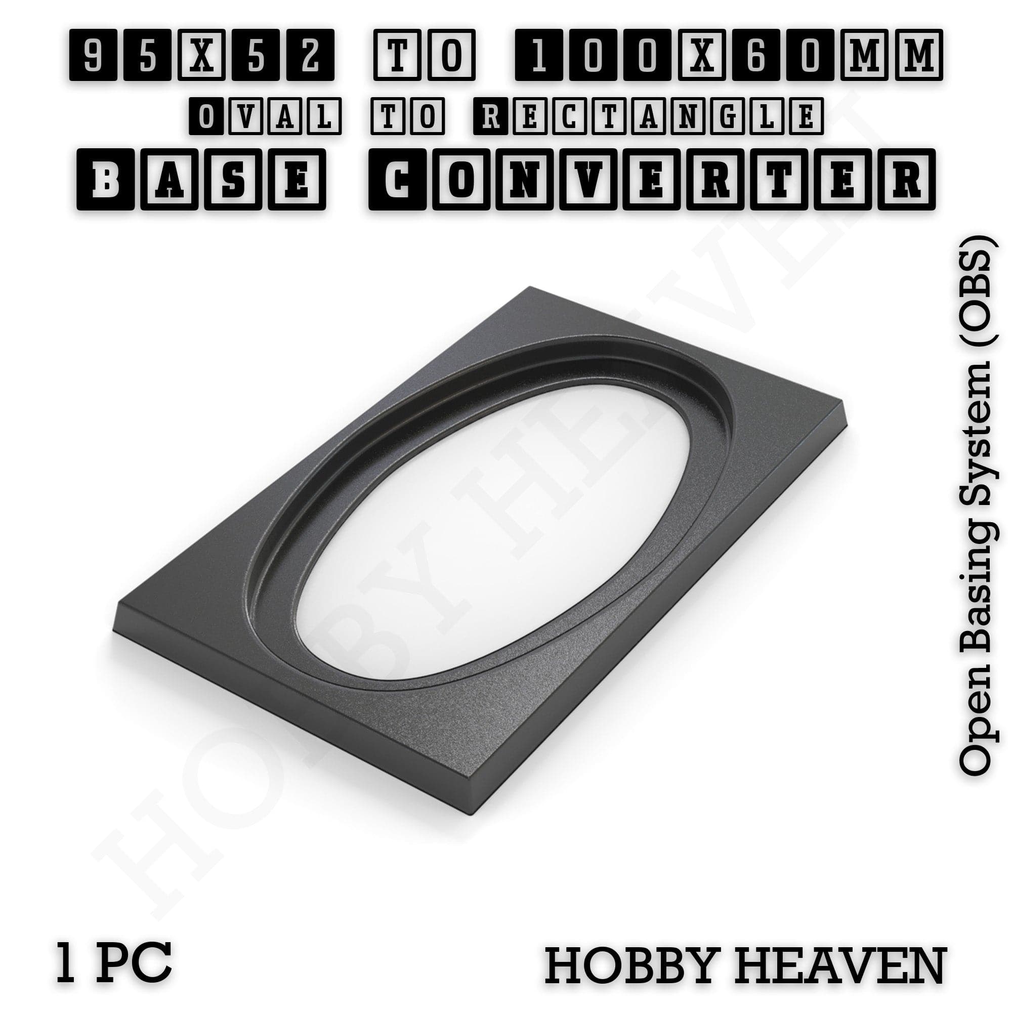 Base Converter Wargaming Oval to Rectangle Base Converters – Tabletop Games | 3D Printed Tabletop Accessories