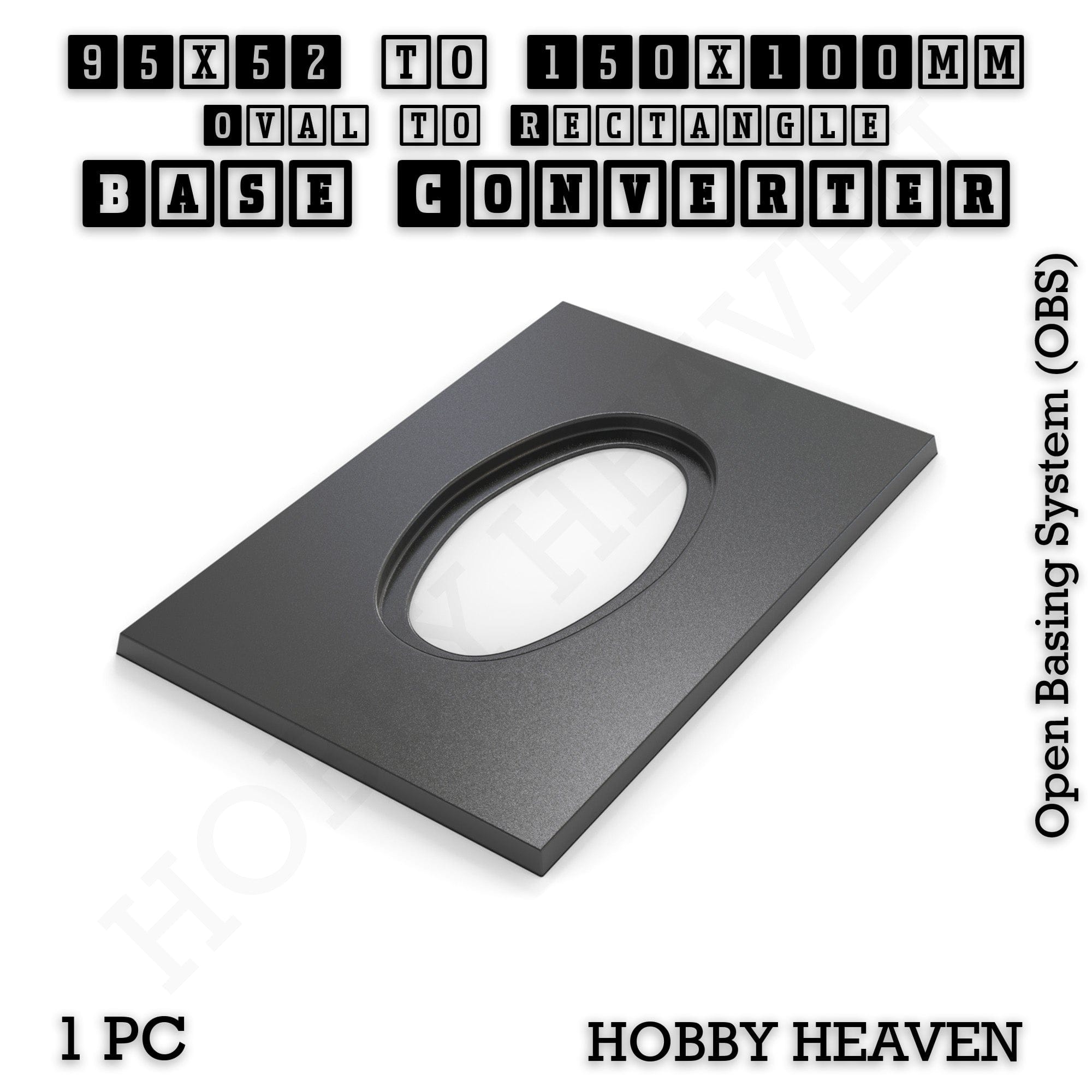 Base Converter Wargaming Oval to Rectangle Base Converters – Tabletop Games | 3D Printed Tabletop Accessories