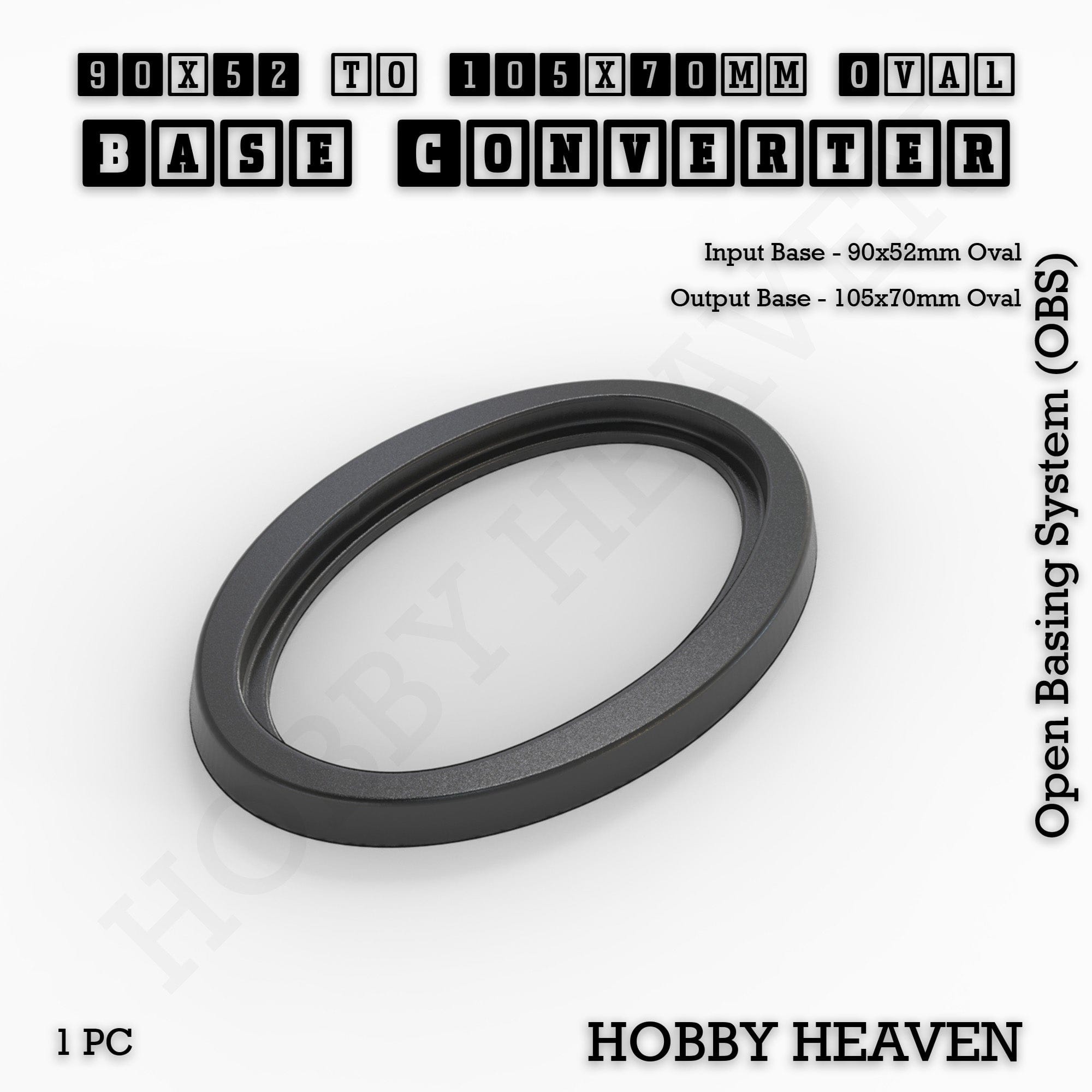Base Oval To Oval Bases Size Converters 3d Print Full Range