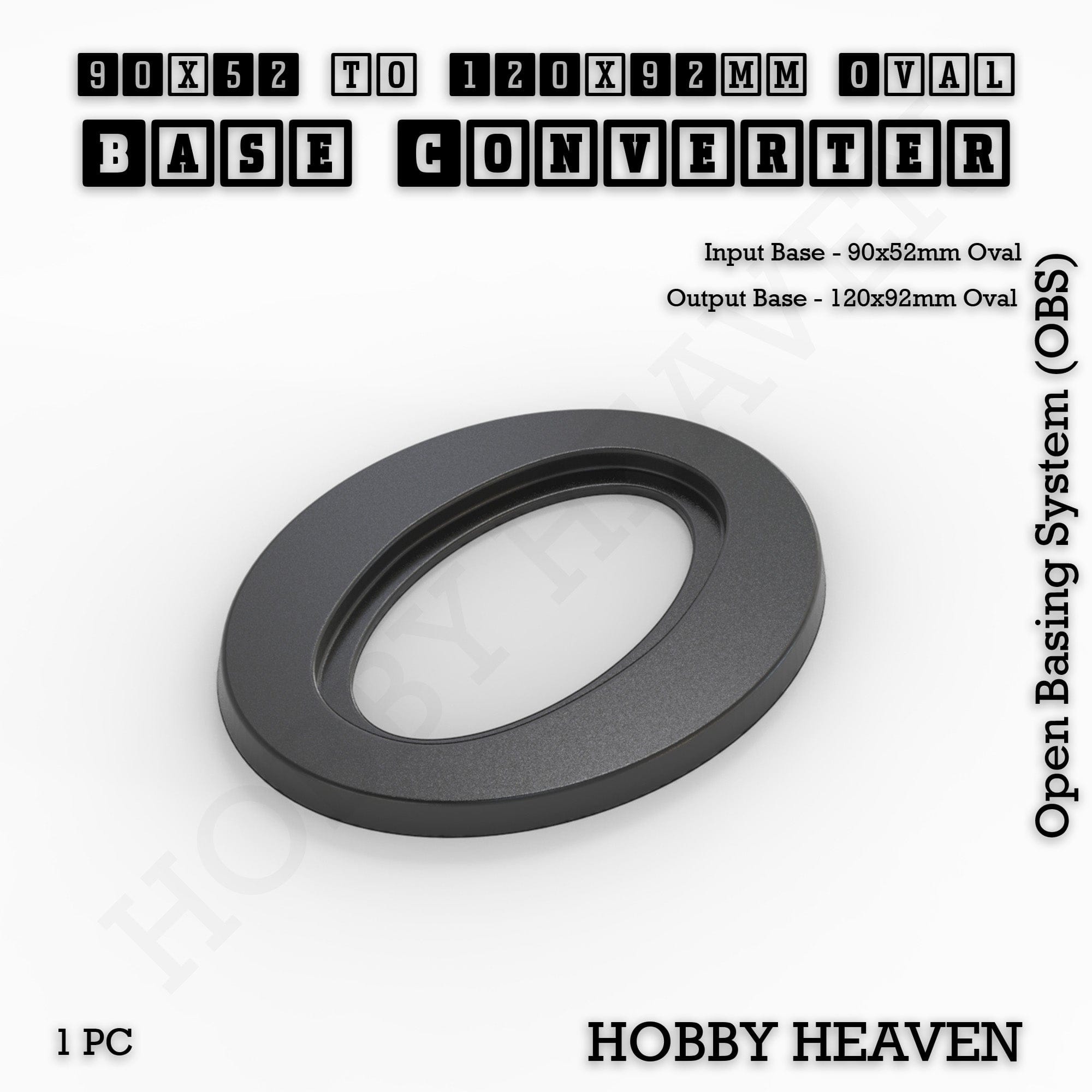 Base Oval To Oval Bases Size Converters 3d Print Full Range