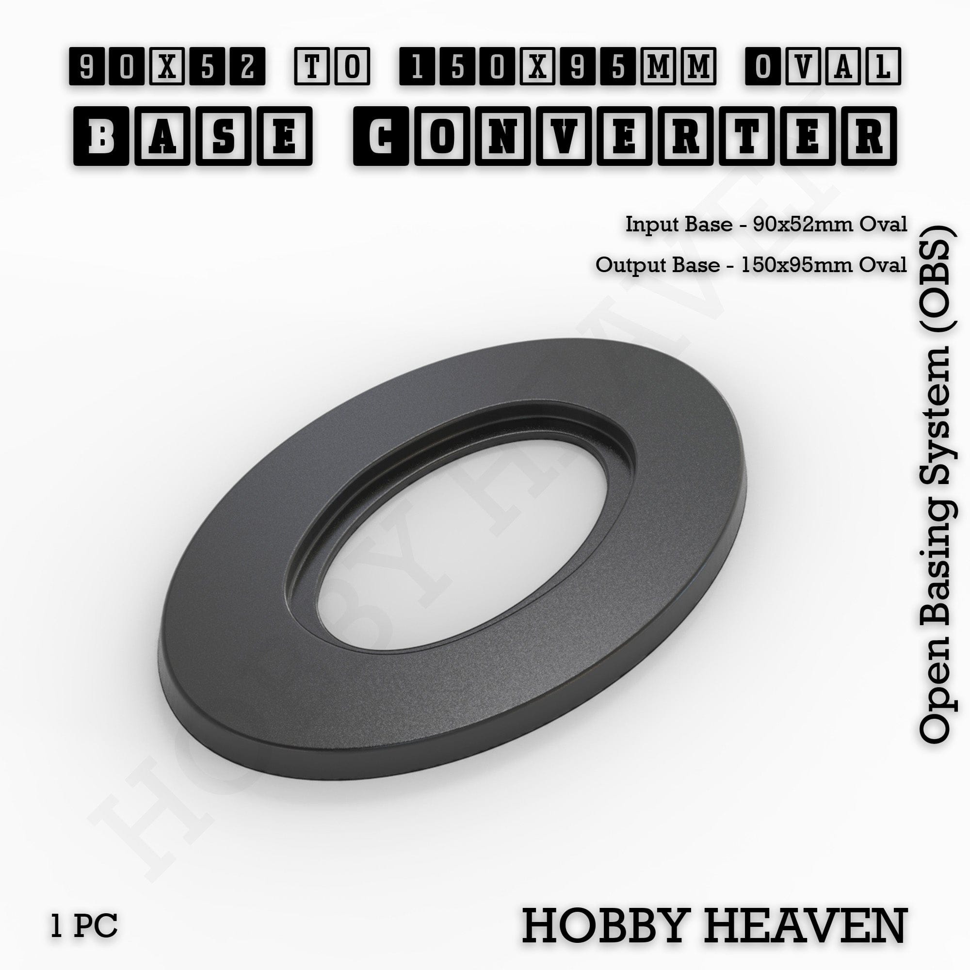 Base Oval To Oval Bases Size Converters 3d Print Full Range