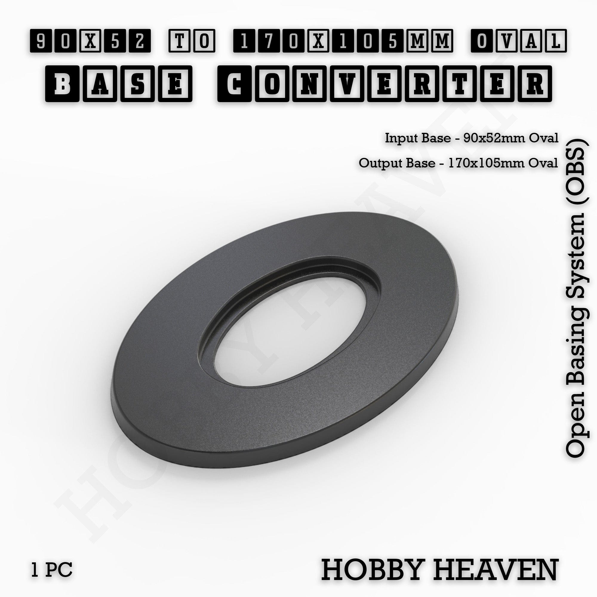Base Oval To Oval Bases Size Converters 3d Print Full Range