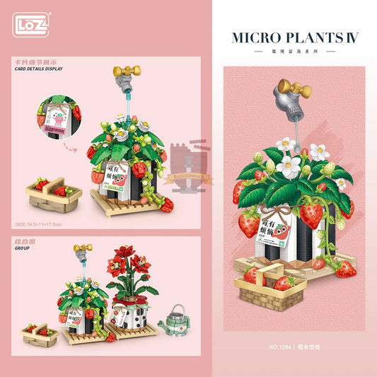 LOZ Micro Plants IV Strawberry Plant 1284 6932691912840