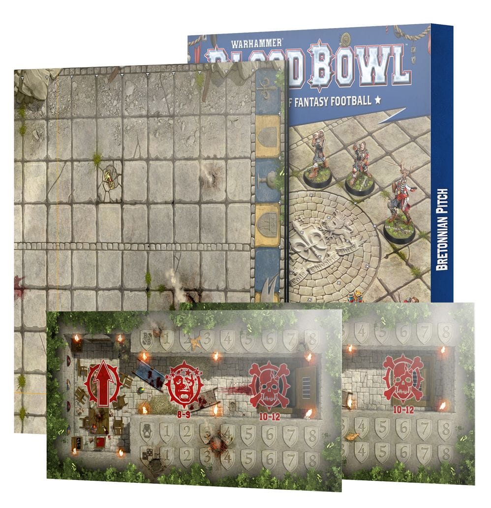 GW Models Blood Bowl: Bretonnian Team Pitch & Dugouts 5011921259816