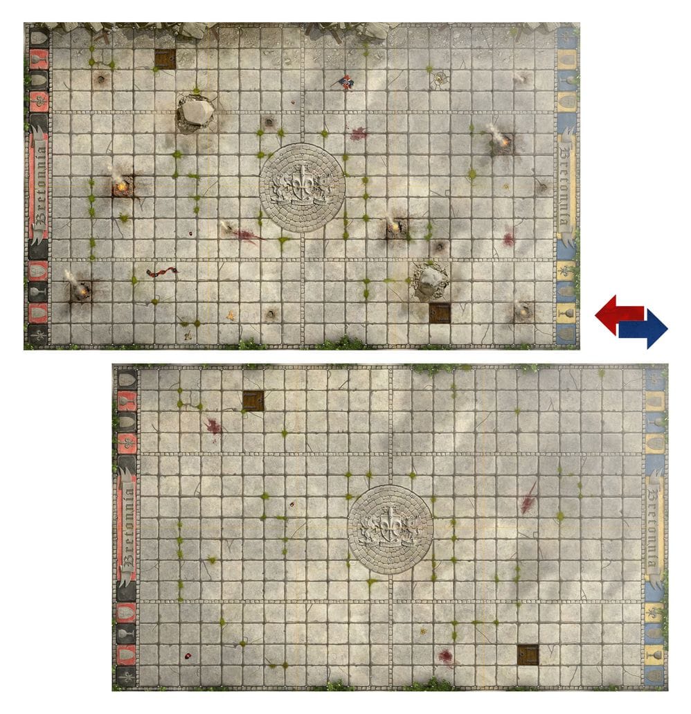 GW Models Blood Bowl: Bretonnian Team Pitch & Dugouts 5011921259816