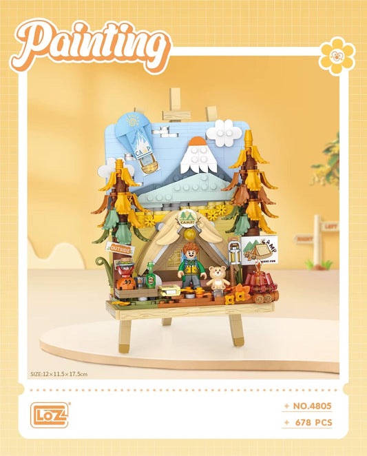 LOZ Autumn Camping Painting Easel 4805 6932691948054