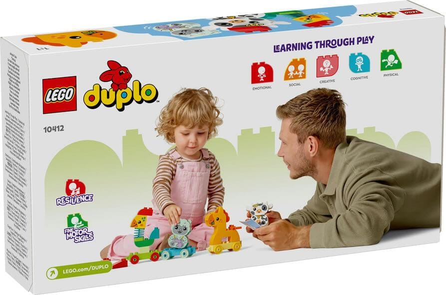 Toys & Games > Toys > Construction Toys > Interlocking Blocks > LEGO > LEGO Duplo Lego Duplo 10412 My First Animal Train Set for Ages 18 Months and Up 673419386821